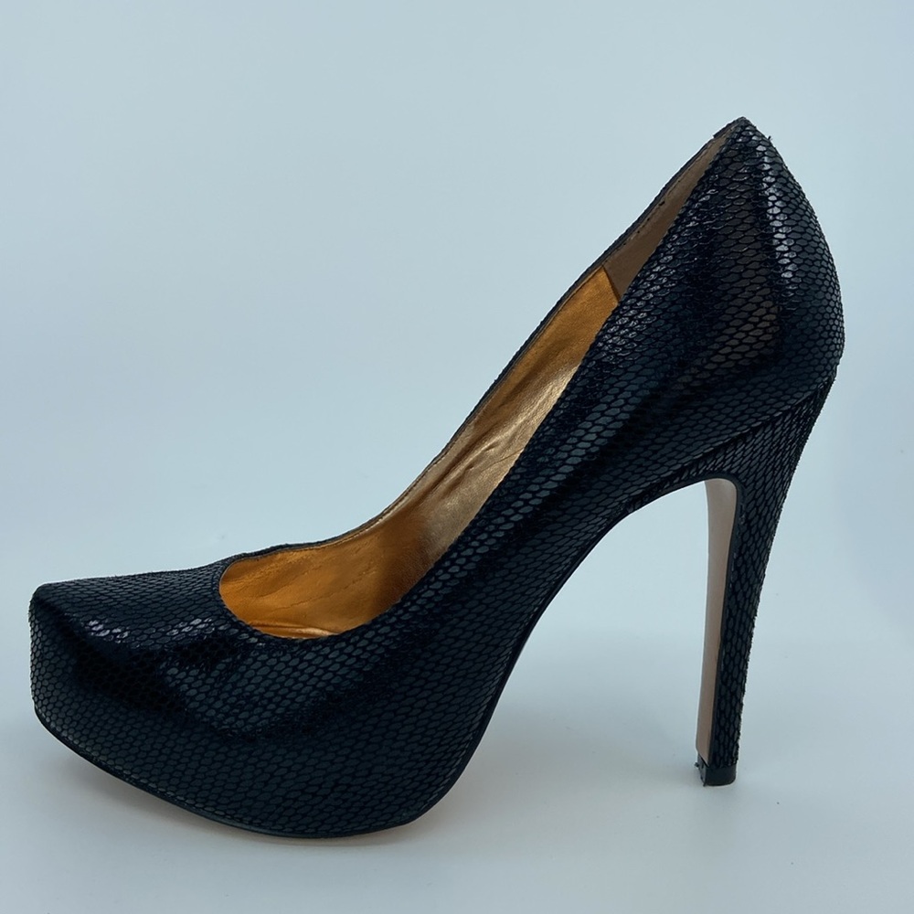 BCBG GENERATION BG-PARADE Leather Heel Shoes for WOMEN - Black - Size 6M - Picture 3 of 13